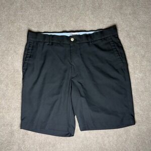 Peter Millar Salem Performance Shorts Mens Size 36 Black 9" Inseam Golf Casual